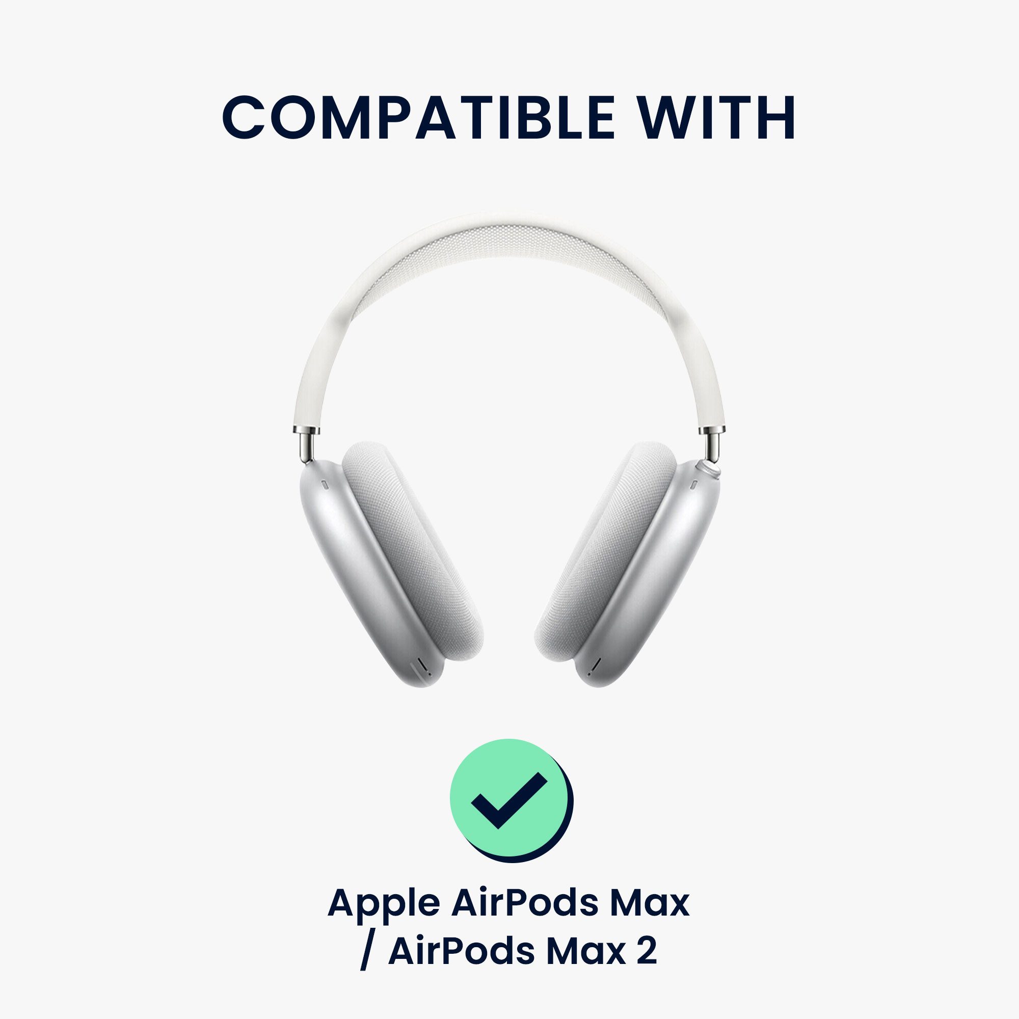 kwmobile Kopfhörer-Schutzhülle 3in1 Kopfhörer Cover für Apple AirPods Max / AirPods Max 2, Hülle TPU Ohrhörer Schutzhülle 360° Headphone Case