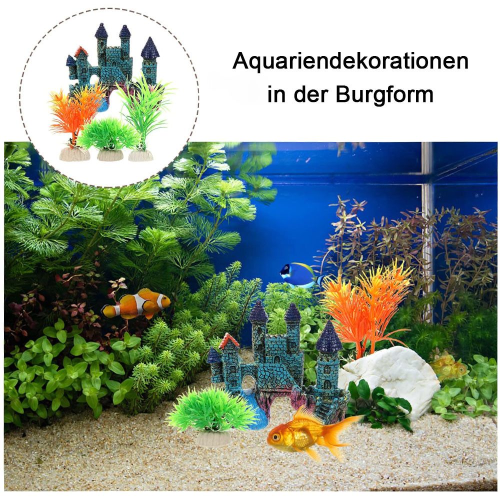 TUWENA Aquariendeko Aquariumdekoration, Fischtankdekoration mit Pflanzen