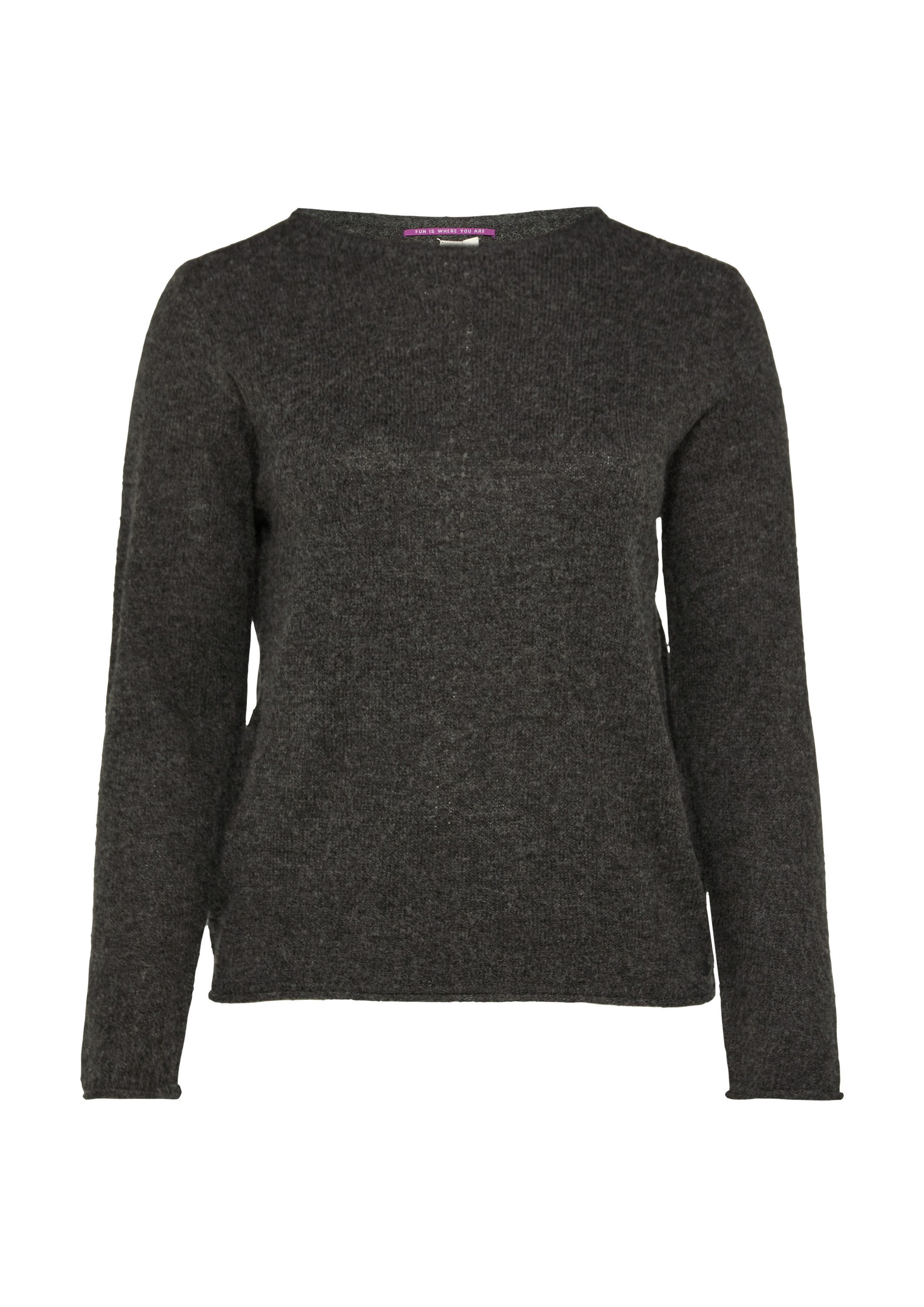 QS Longpullover Strickpullover Weicher Strickpullover mit Ajour-Detail günstig online kaufen