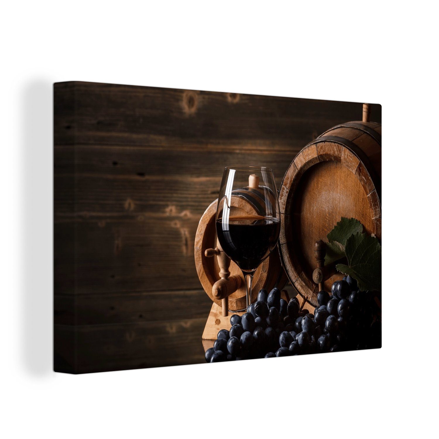 OneMillionCanvasses® Leinwandbild Wein - Weinglas - günstig online kaufen