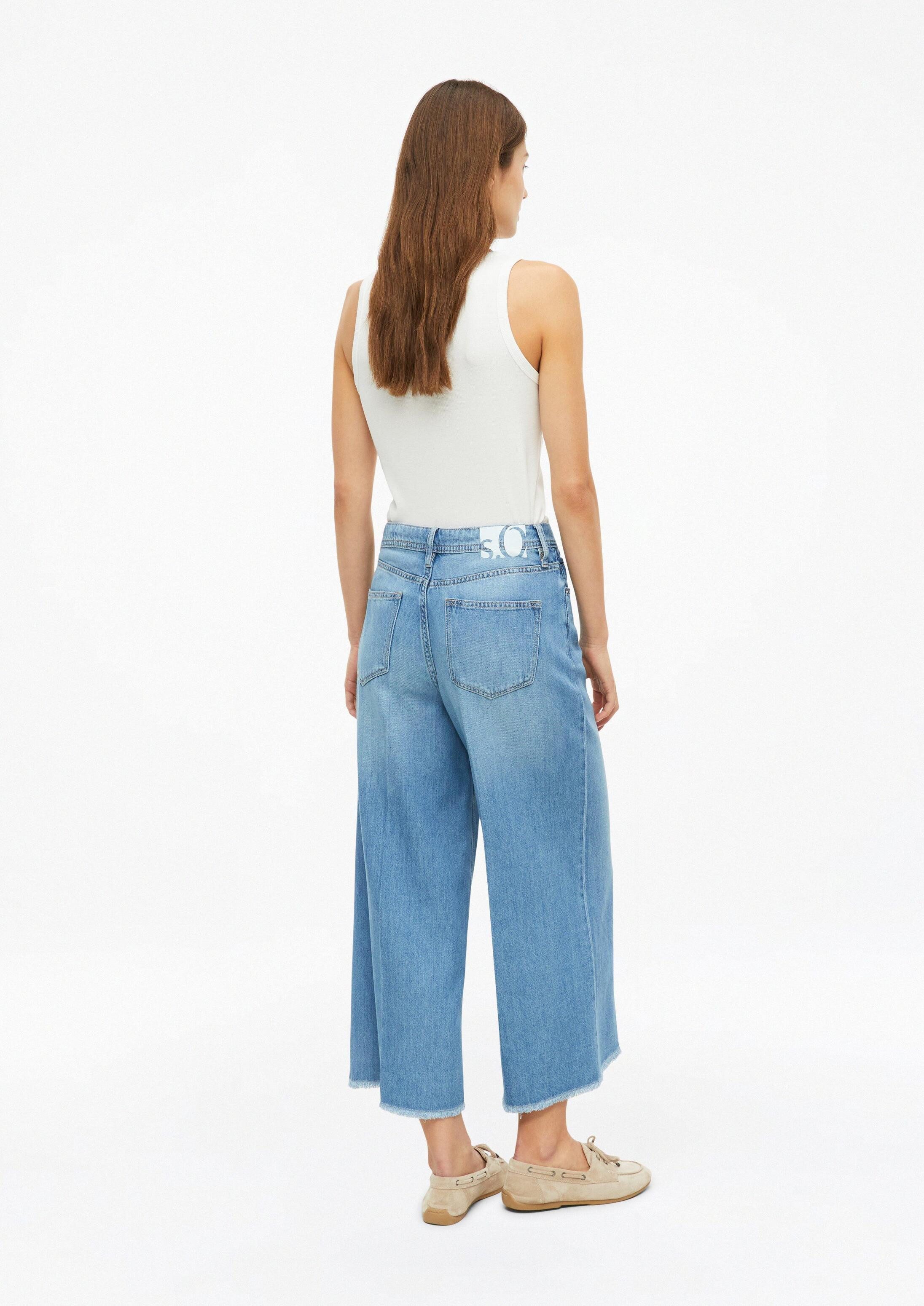 s.Oliver Weite Jeans Jeans-Hose SURI Culotte Suri / Regular Fit / High Rise / Wide Leg
