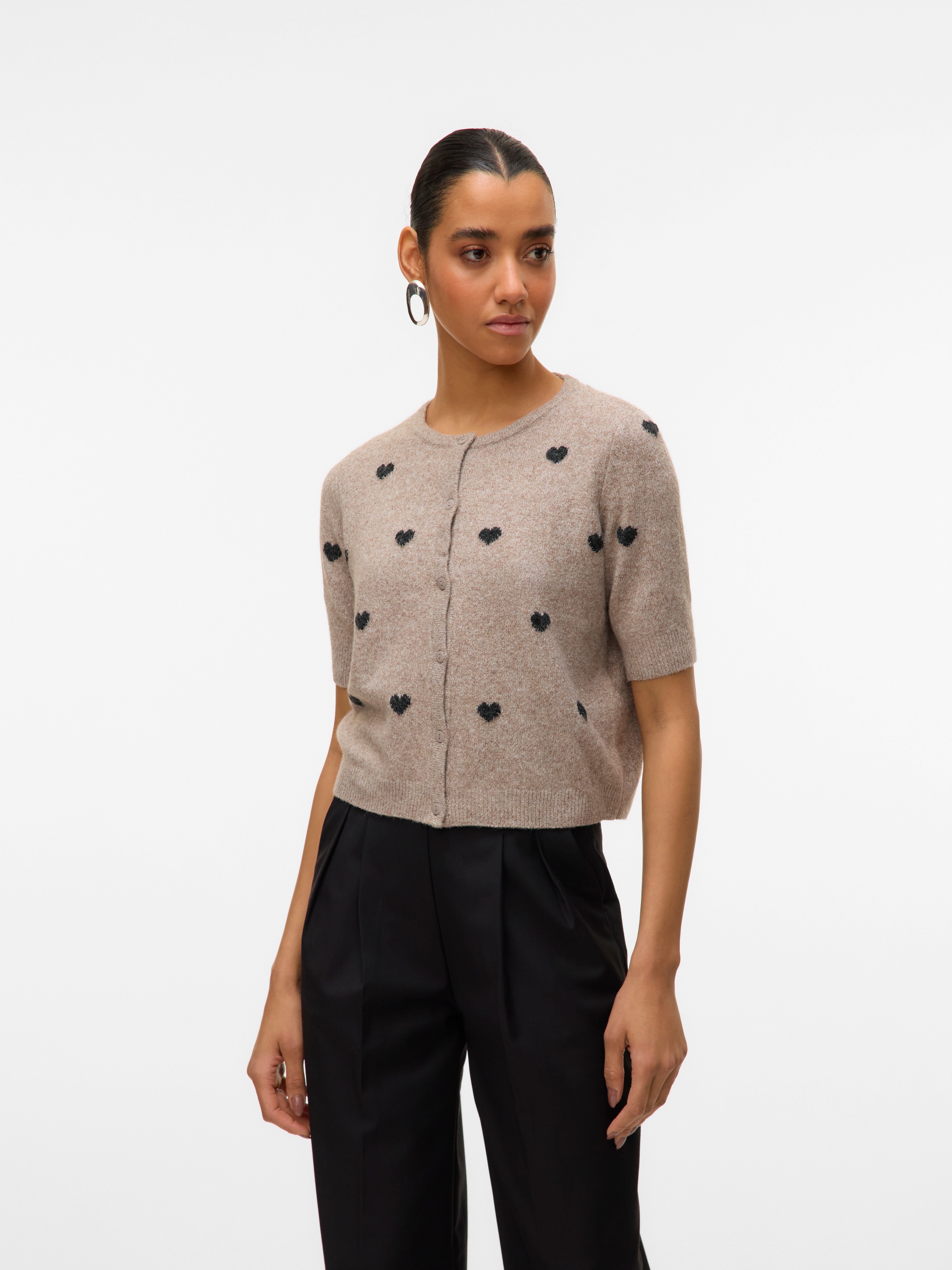 Vero Moda Strickjacke VMDOFFY INTARSIA 2/4 O-NCK CARDIGAN NOOS günstig online kaufen