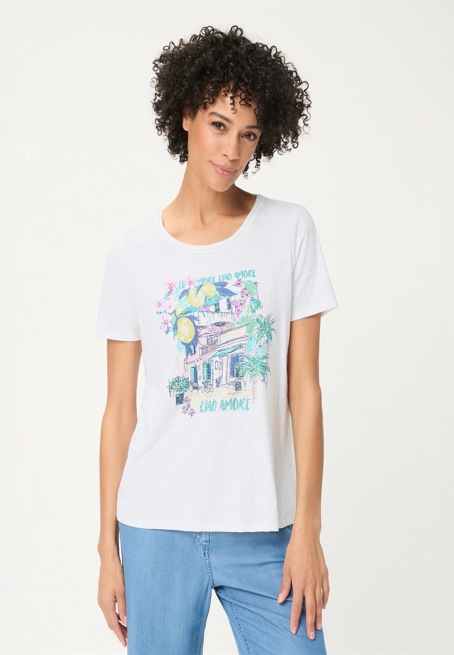 Olsen T-Shirt Shirt mit Placement-Print