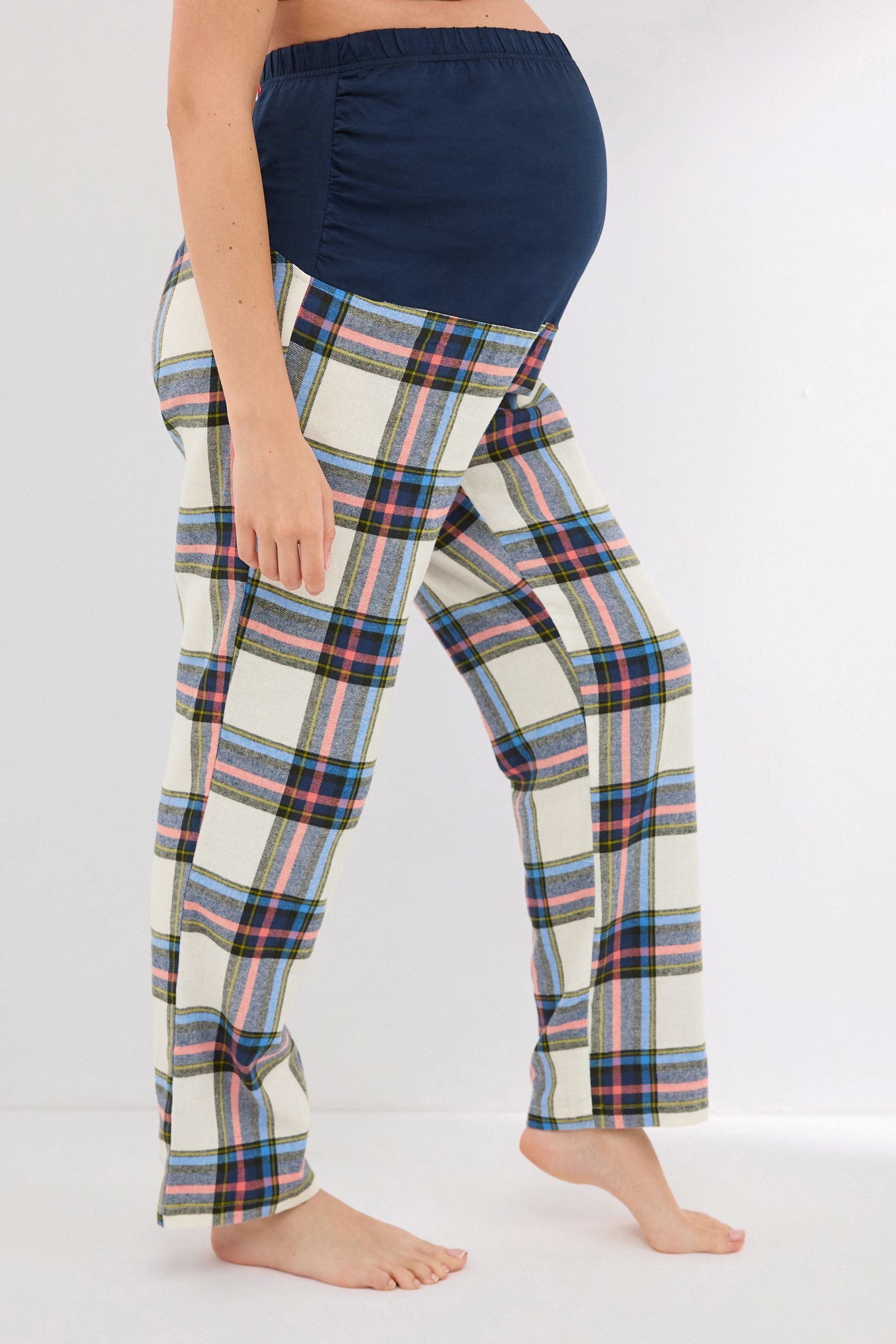 Next Umstandspyjama Pyjamahose aus Flanell, Umstandsmode (1 tlg)