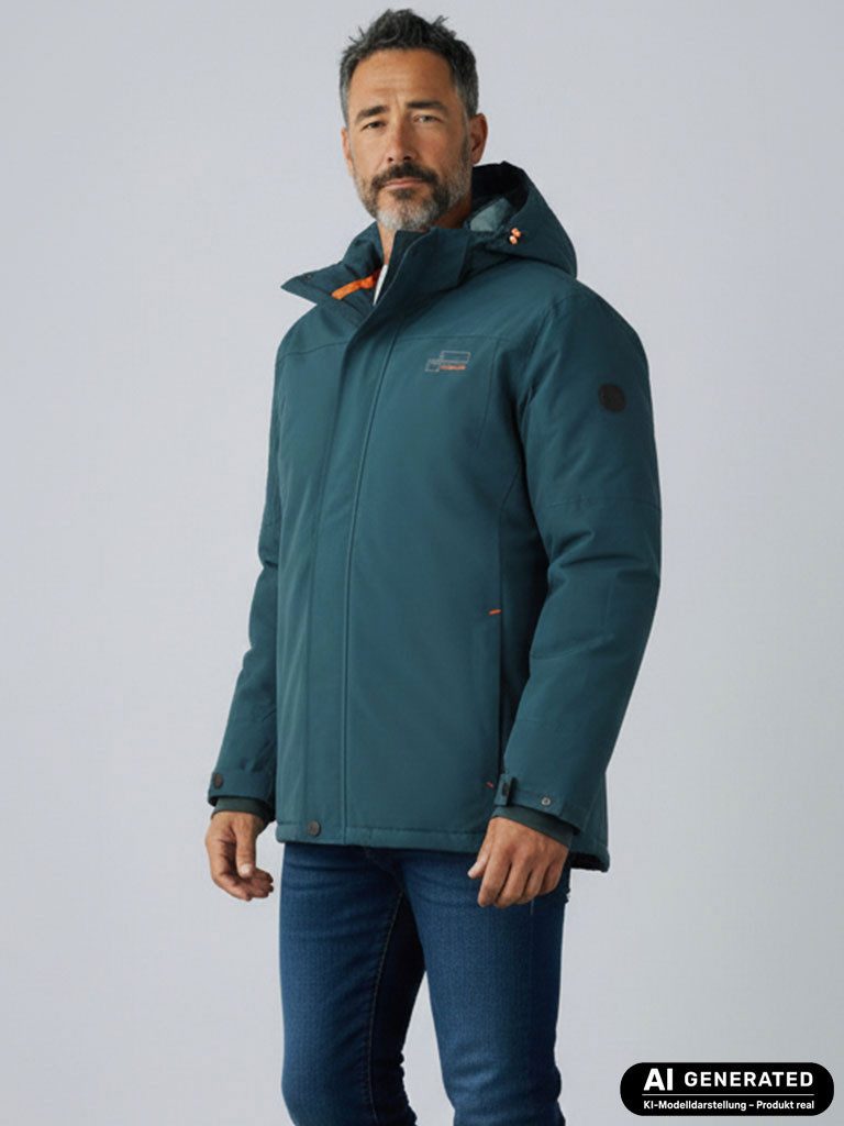 Coastguard Funktionsjacke Herren Outdoor-Jacke mit abnehmbarer Kapuze - wasserdicht atmungsaktiv