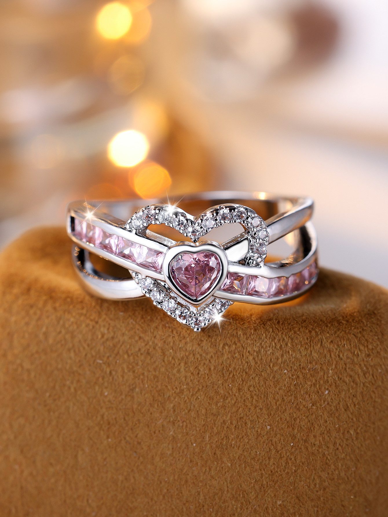 THE FASHION HOUSE Fingerring Eleganter Herzring günstig online kaufen