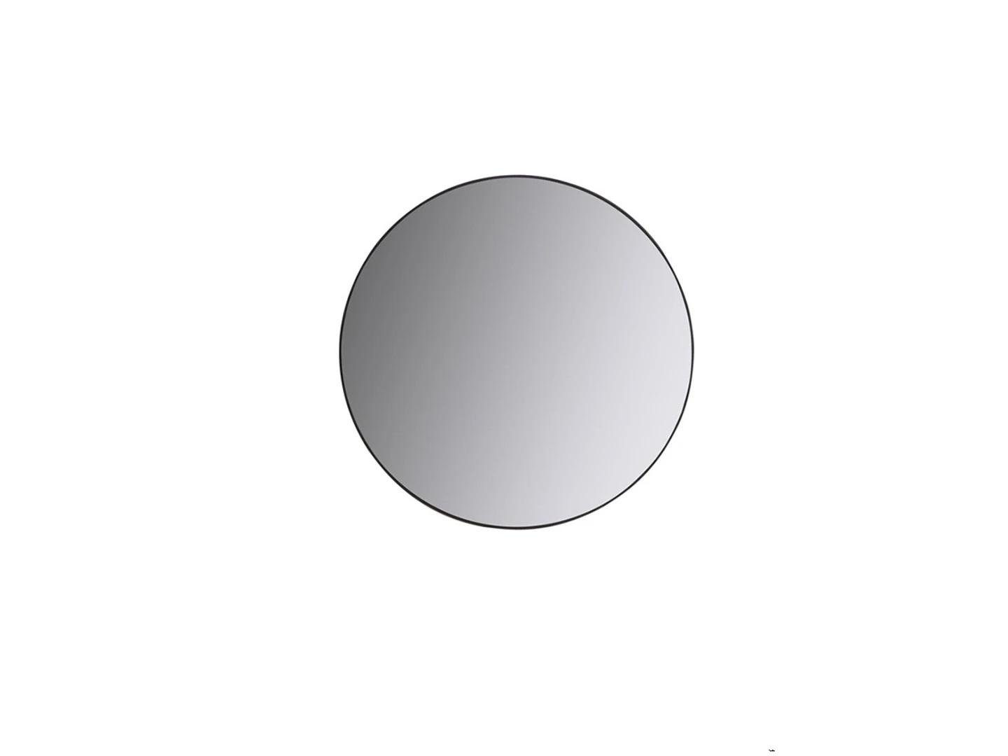JVmoebel Spiegel Moderner Rundspiegel mit grauem Finish aus hochwertigem Glas (1-St., Spiegel), Made in Europa