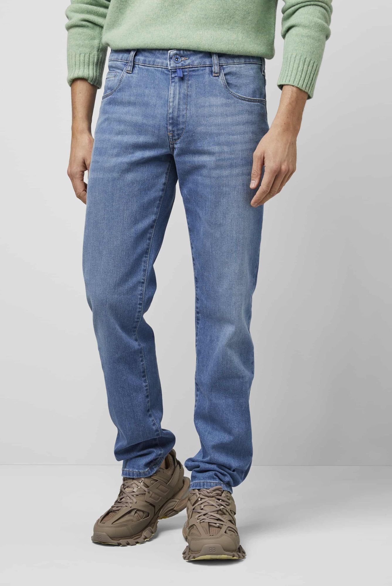 MEYER Regular-fit-Jeans M5 Regular 6209 Pocket im Fit Five Jeans blau Style