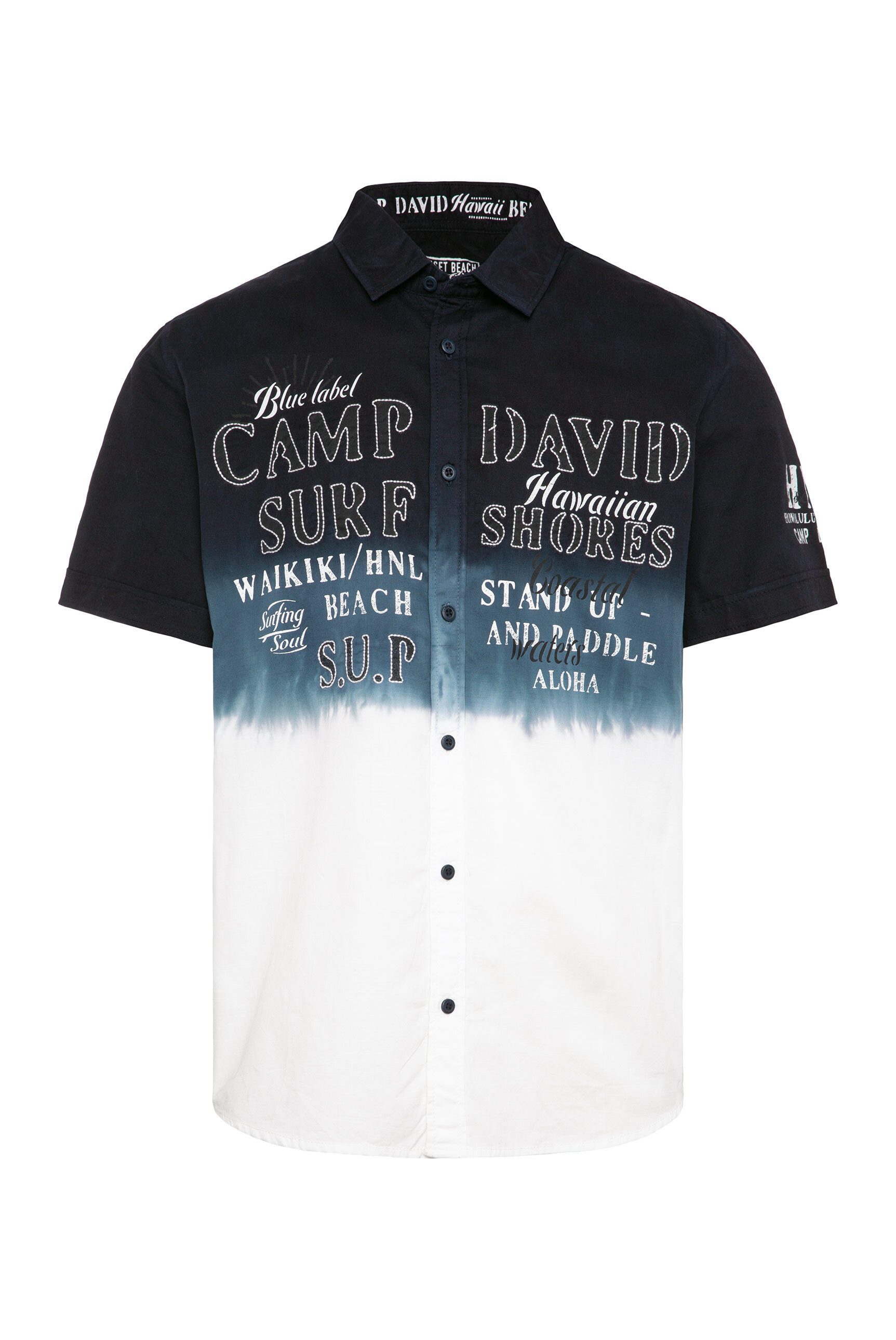 CAMP DAVID Kurzarmhemd mit Kentkragen günstig online kaufen