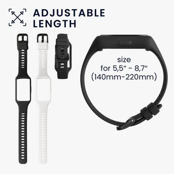 kwmobile Uhrenarmband 2x Sportarmband für Huawei Band 7 / Band 6 / Honor Band 6, Armband TPU Silikon Set Fitnesstracker