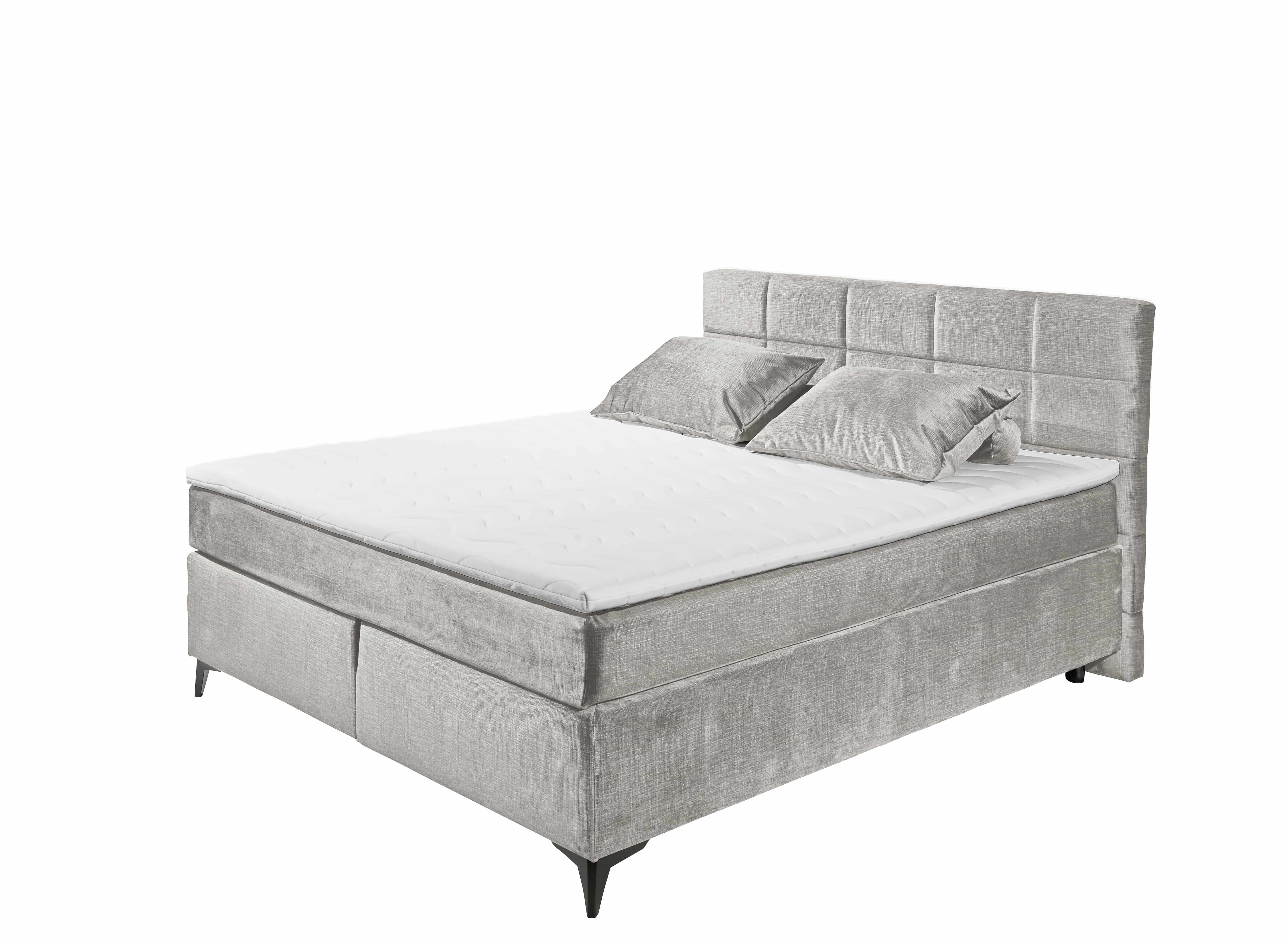 ED EXCITING DESIGN Boxspringbett Navarra – 140x200 und 180x200 inkl. Topper und Matratze (Inklusive Matratze und Topper), Pflegeleichter Bezug, wählbare Größe & stilvolle Farbvielfalt