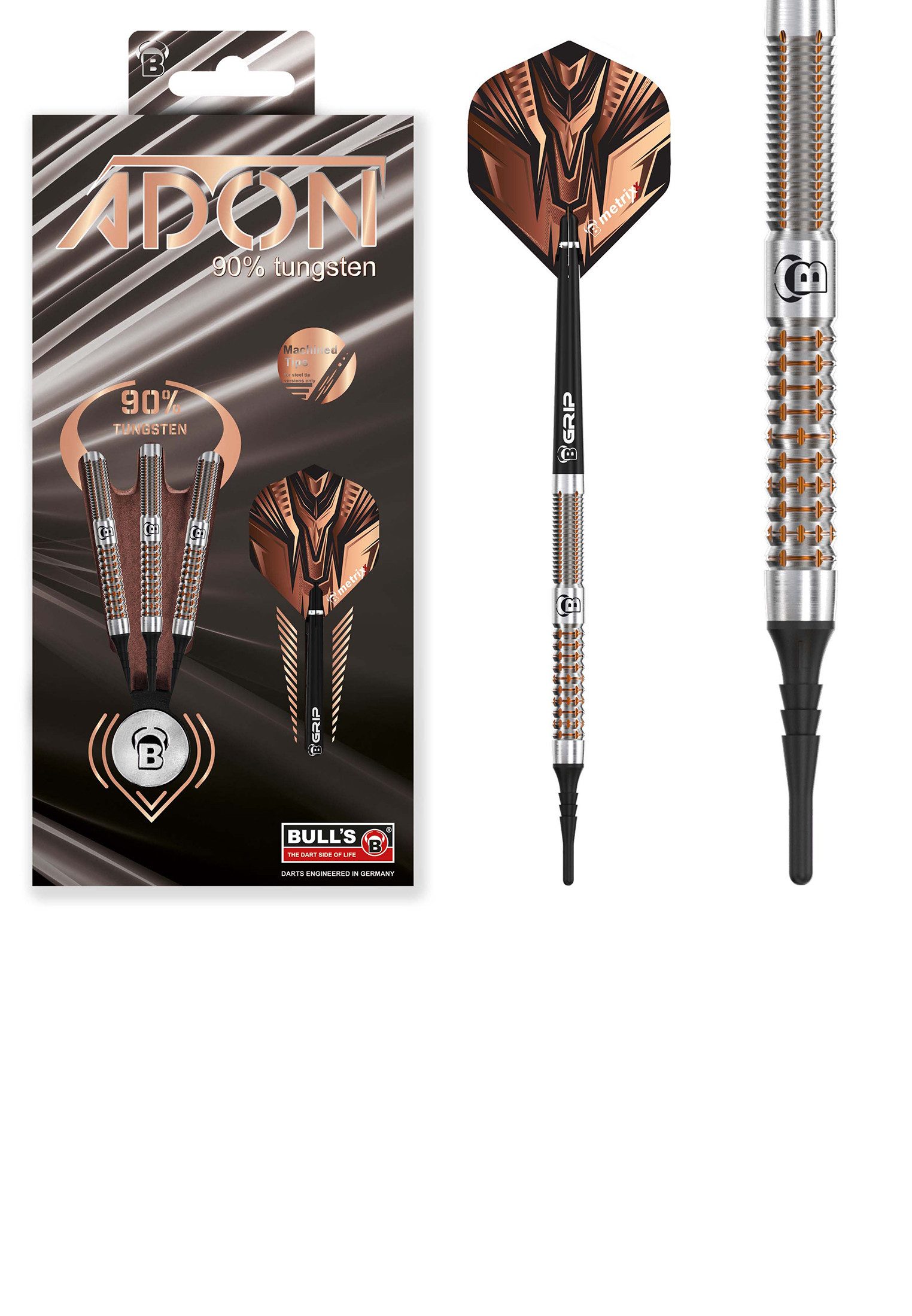 Softdarts Adon Dartpfeile 90% Tungsten Darts-Set Profi
