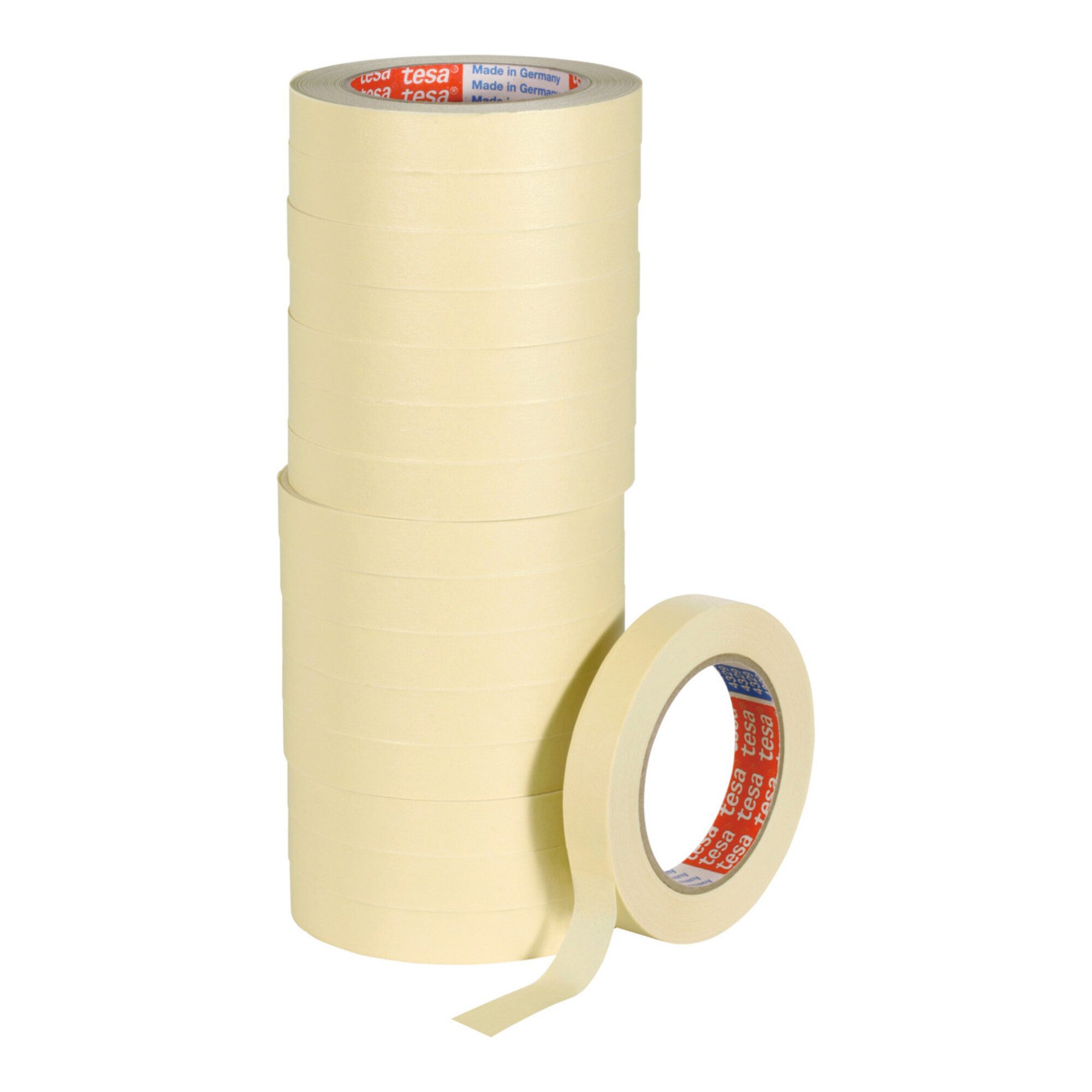 tesa Kreppband tesakrepp® 4329 Papierabdeckband-Set 50 m × 19 mm hellbeige leicht gek