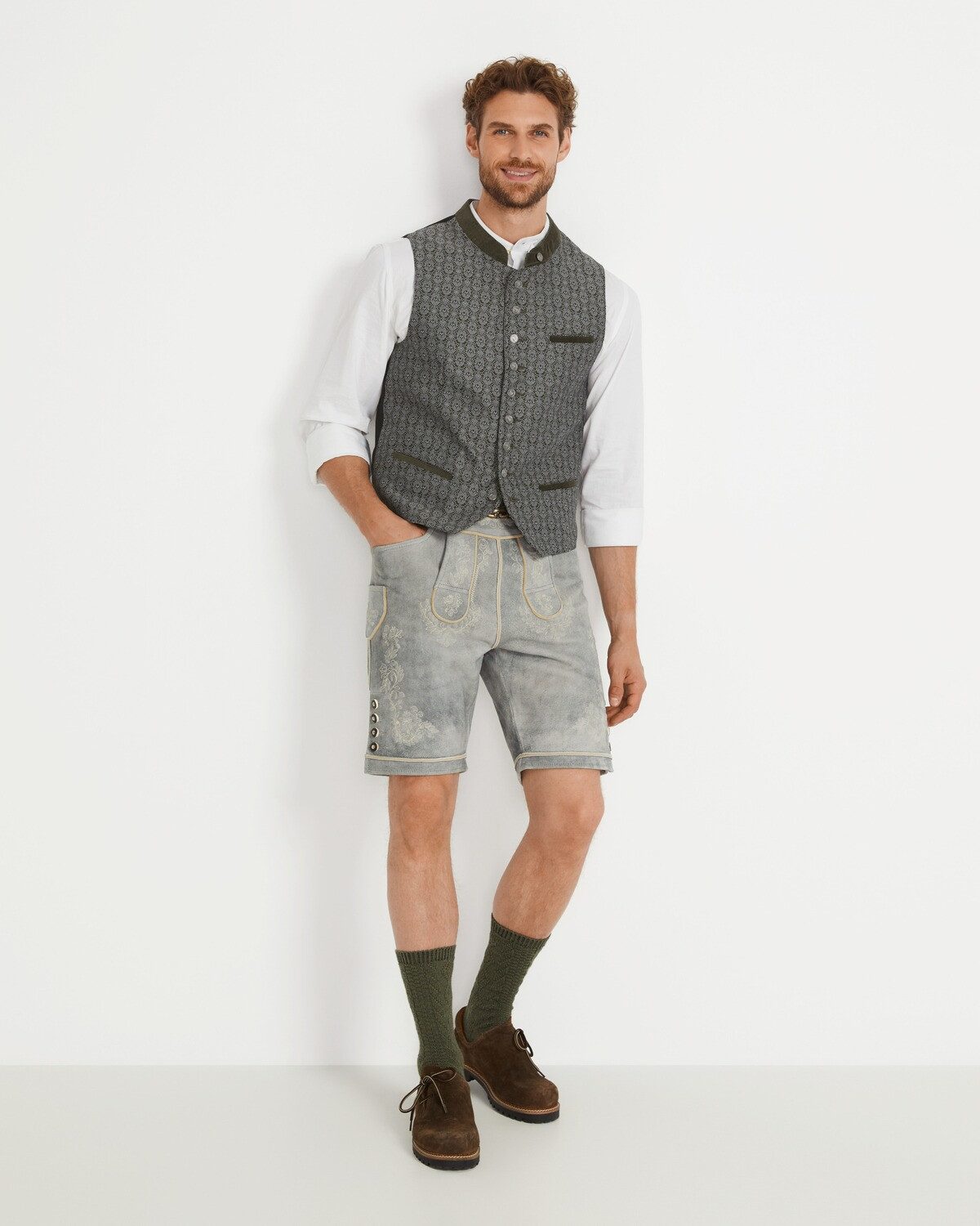 Almsach Trachtenweste Jacquardweste