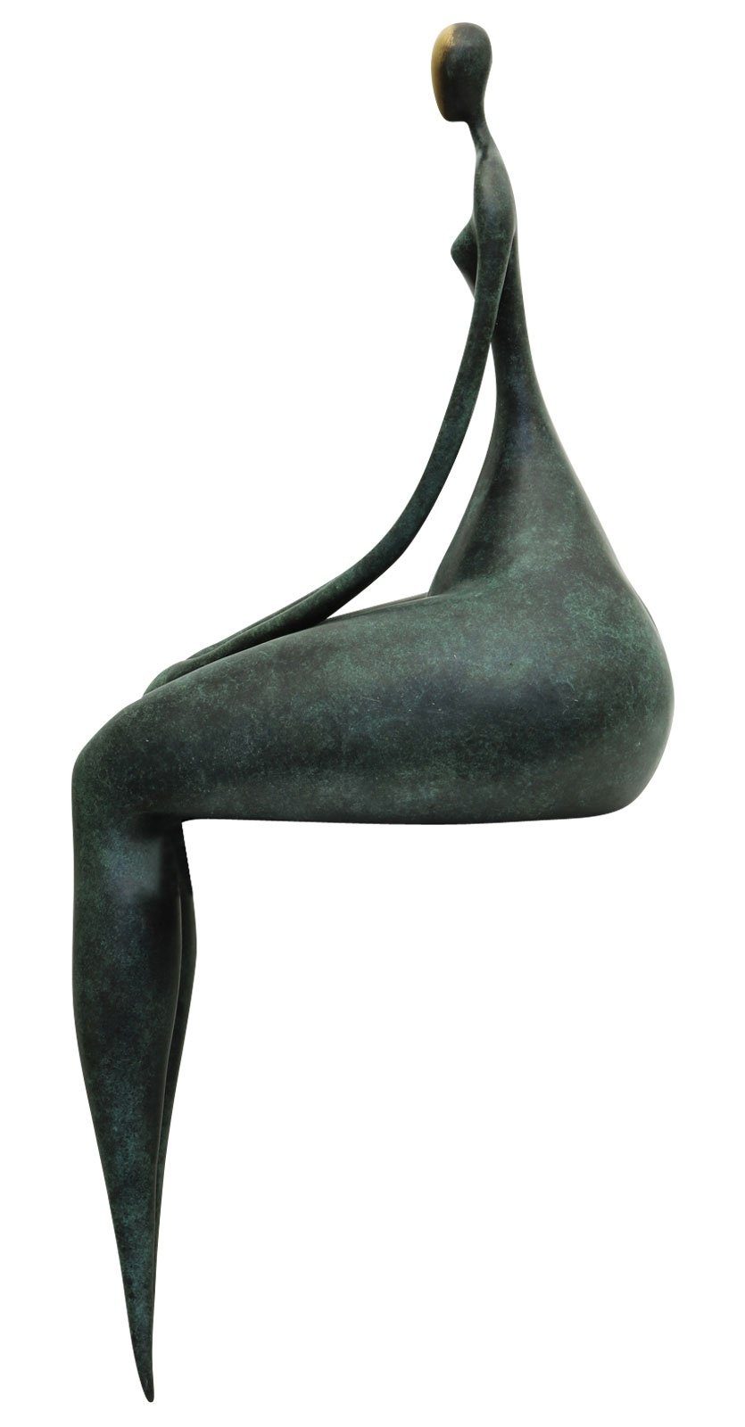 Antik-Stil Skulptur Bronzeskulptur Erotik - Bronze 44cm Figur Aubaho Akt Statue Frau