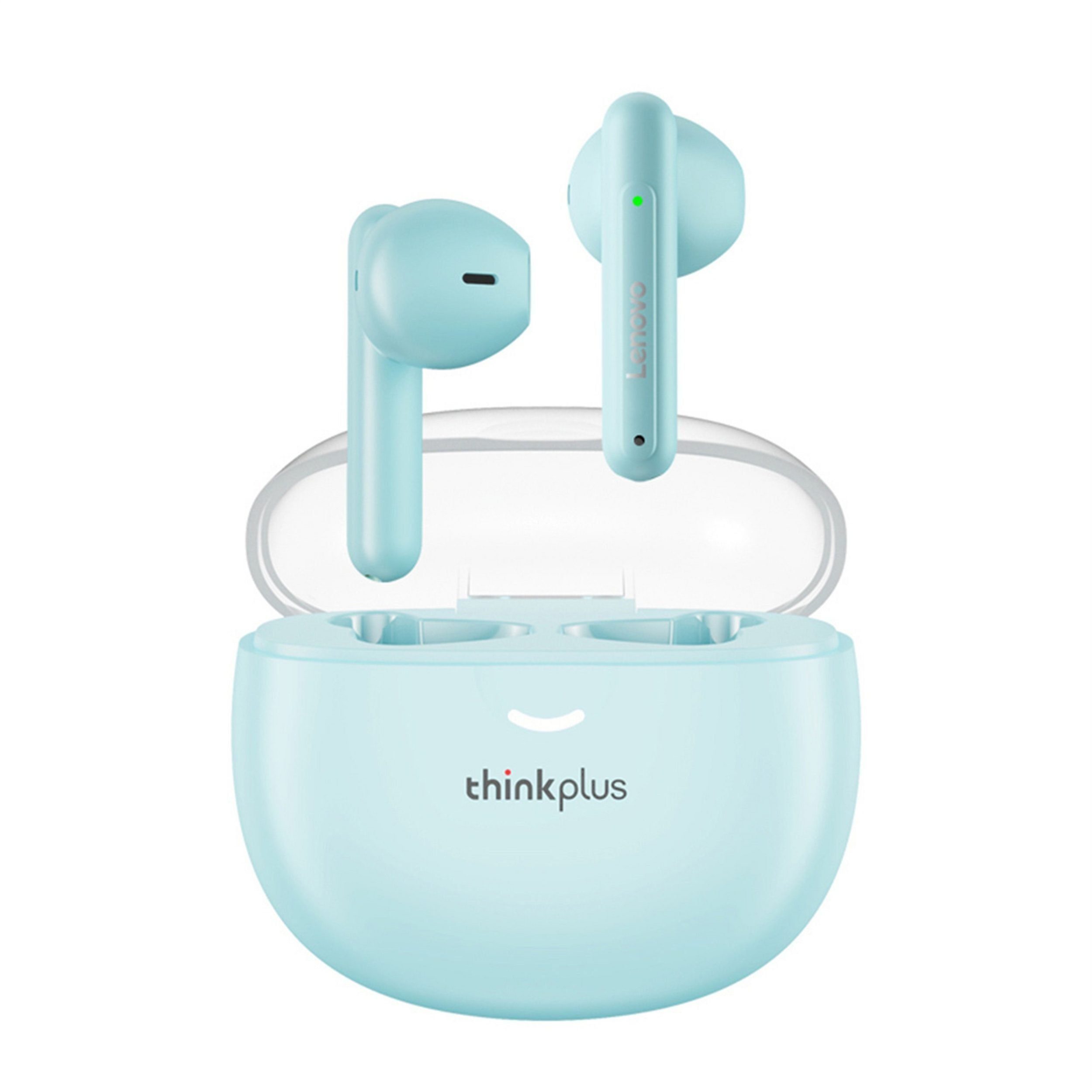kabellos, Lenovo Bluetooth-Kopfhörer Blau) Stereo-Ohrhörer 250 Touch-Steuerung Pro Wireless, 5.0, Siri, mit Bluetooth Kopfhörer-Ladehülle LP1 - (True mit mAh