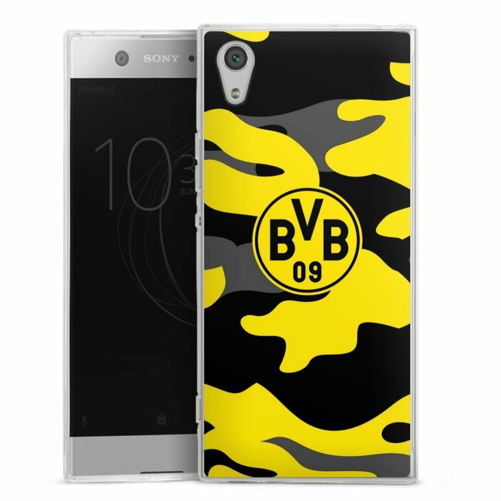DeinDesign Handyhülle BVB Borussia Dortmund Fanartikel BVB Camo, Sony Xperia XA 1 Silikon Hülle Bumper Case Handy Schutzhülle