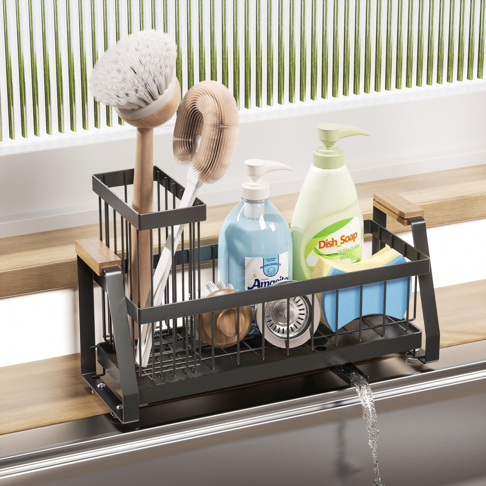 SURFOU Küchenorganizer-Set Spülbecken Organizer Küche, Sink Caddy Schwammha günstig online kaufen