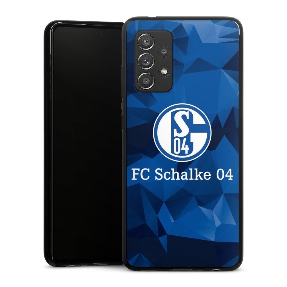 DeinDesign Handyhülle Muster Schalke 04 Camo, Samsung Galaxy A52s 5G Silikon Hülle Bumper Case Handy Schutzhülle