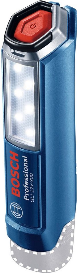 Bosch Professional LED Arbeitsleuchte GLI 12V-300, LED fest integriert, 12  V, 300 lm, ohne Akku, Praktische Aufhängevorrichtung