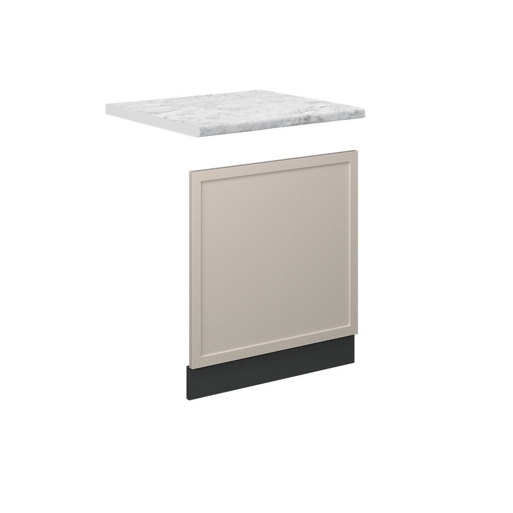 Vicco Frontblende Fame-Line, GrauBeige/Anthrazit, 60 cm, AP Marmor (1 St)