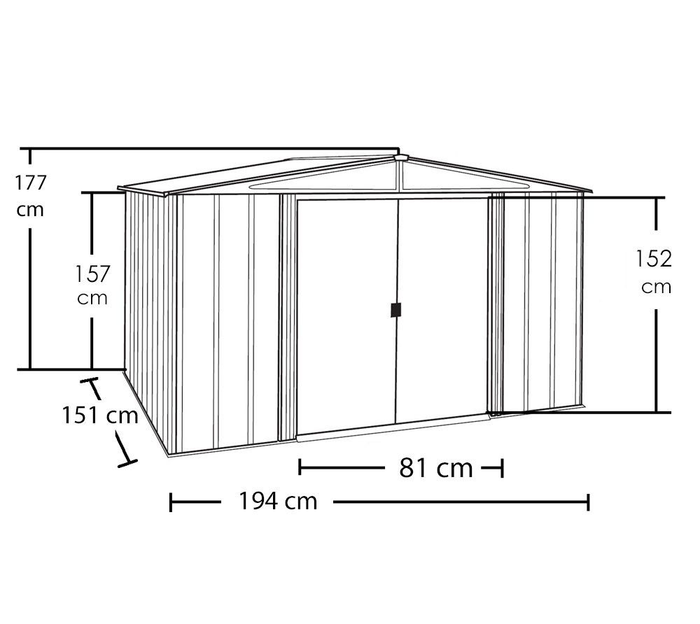 SPACEMAKER Gartenhaus Woodlake 65