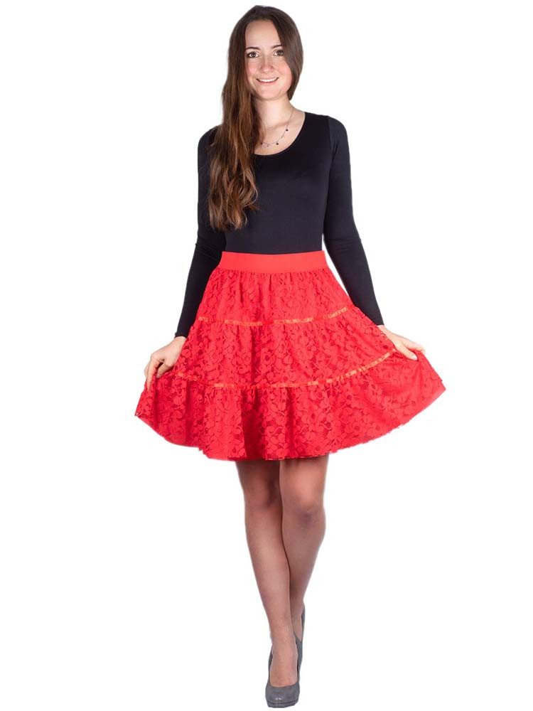 Goldschmidt Kostüme Kostüm Spitzen Tutu rot Spitzenrock günstig online kaufen