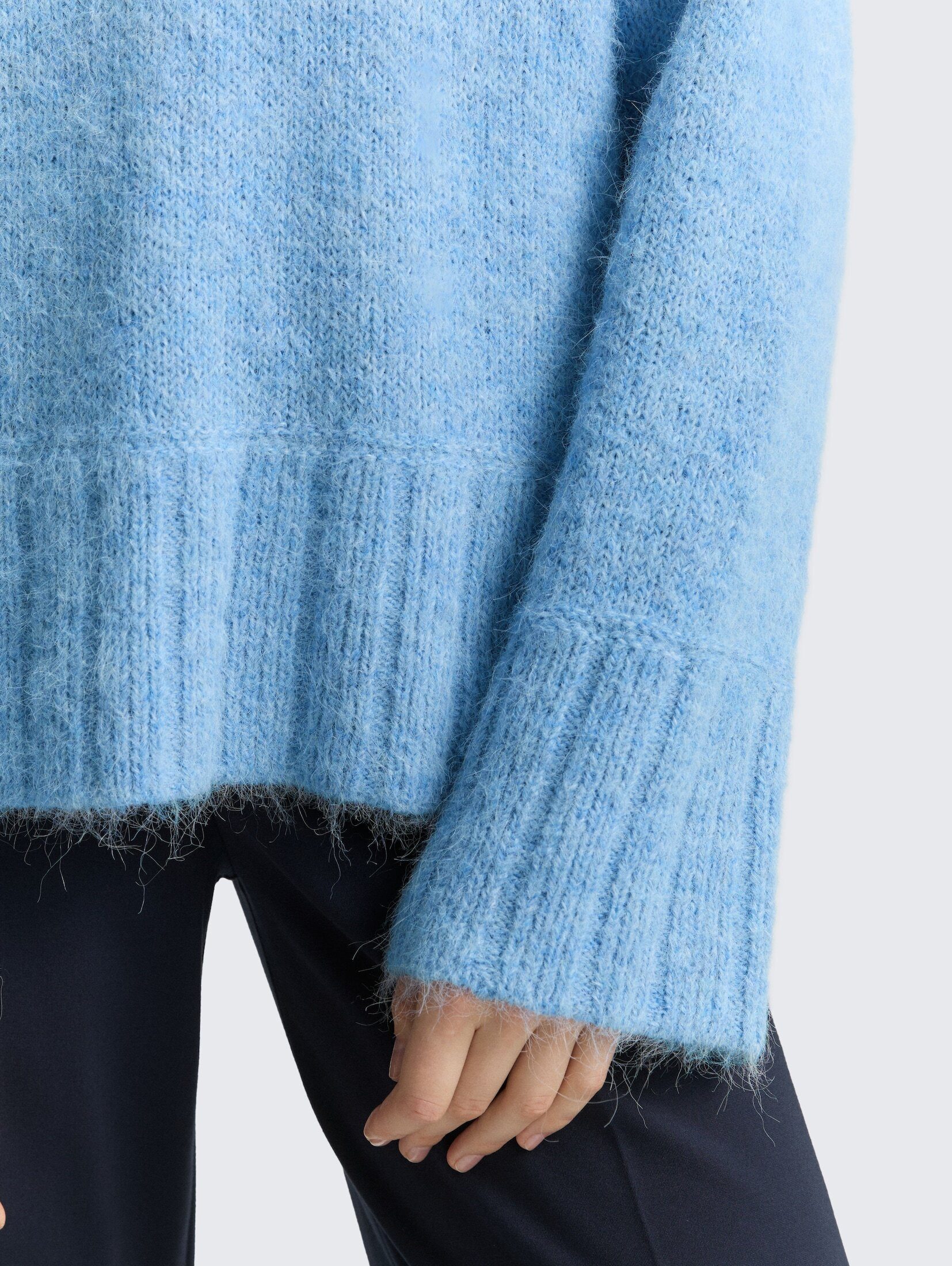 TOM TAILOR Strickpullover Pullover & Strickjacken Oversize Strickpullover mit Wollanteil