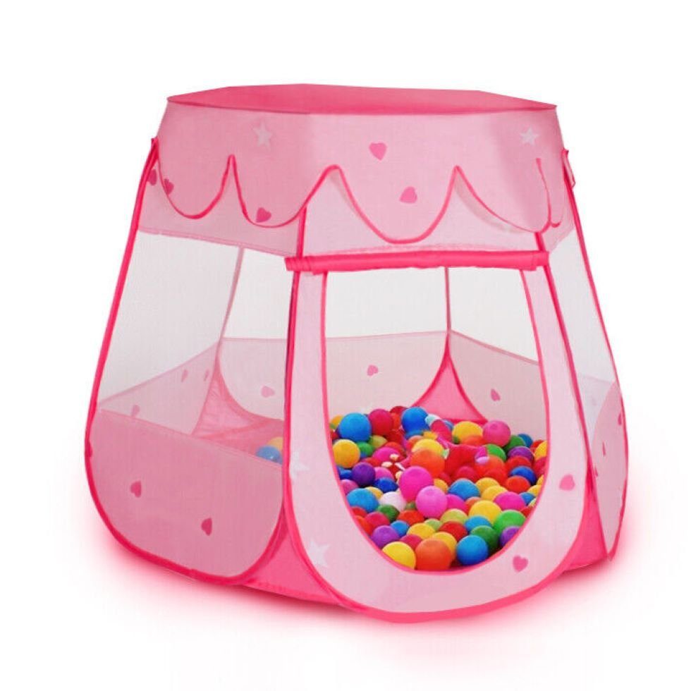 KEINerlei® Spielzelt (Set, Zelt +100 Bälle) Kinderzeltmaßen: ca. 98 x 82 cm (D x H) Inkl. 100 Stück Bälle im Set