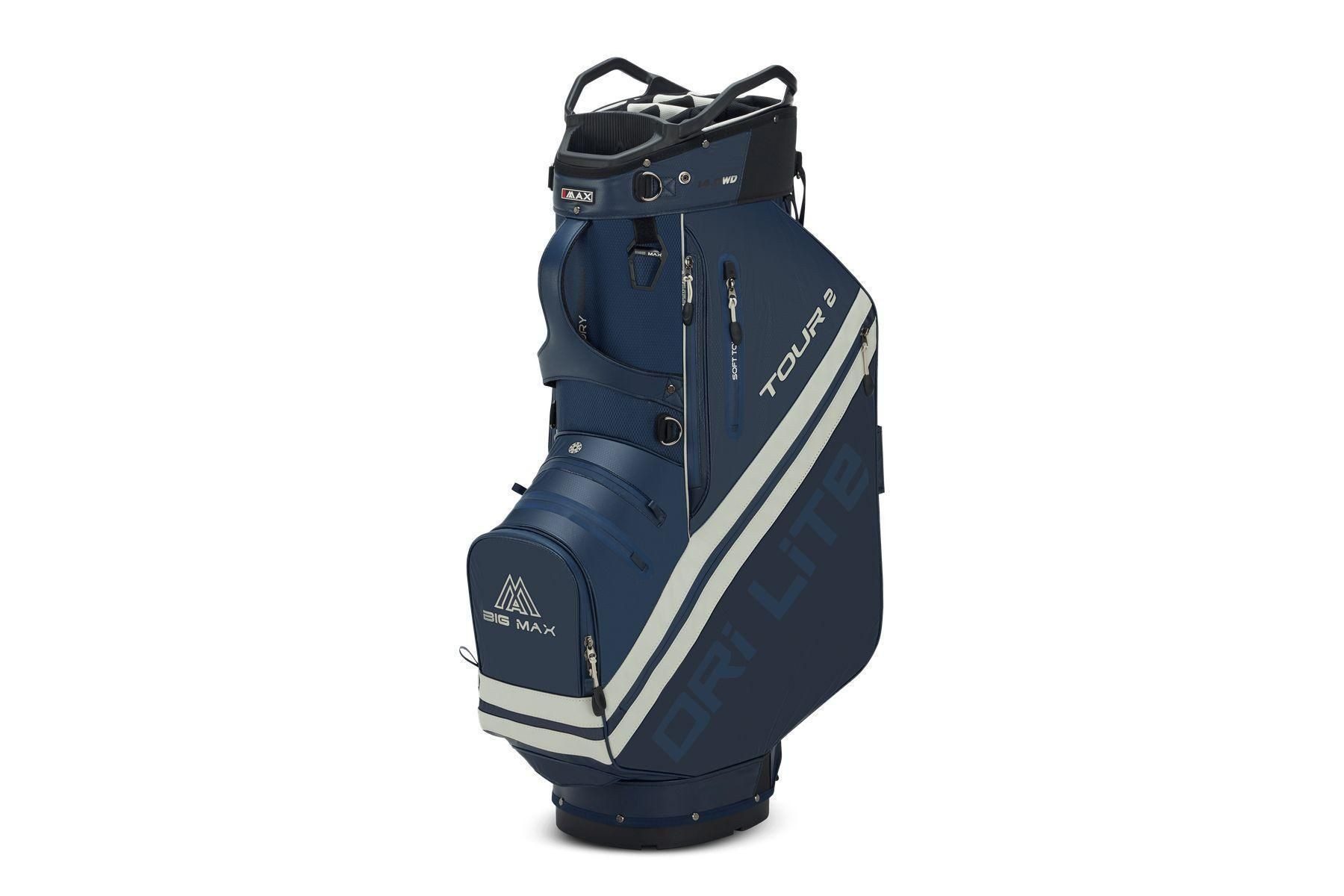BIG MAX Cartbag Big Max Cartbag Dri Lite Tour 2 Navy-Grau 14-Fach Divider