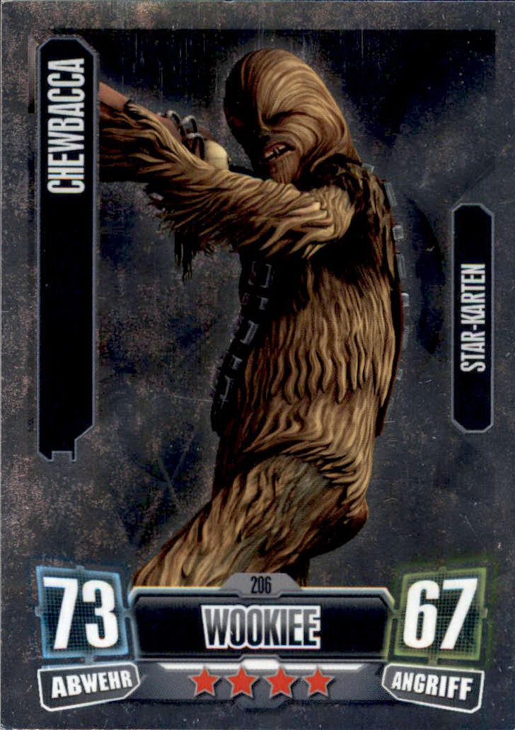 Star Wars Sammelkarte FA2-206 - CHEWBACCA - Wookie - UCC Star-Karte - SERIE 2 (2011)