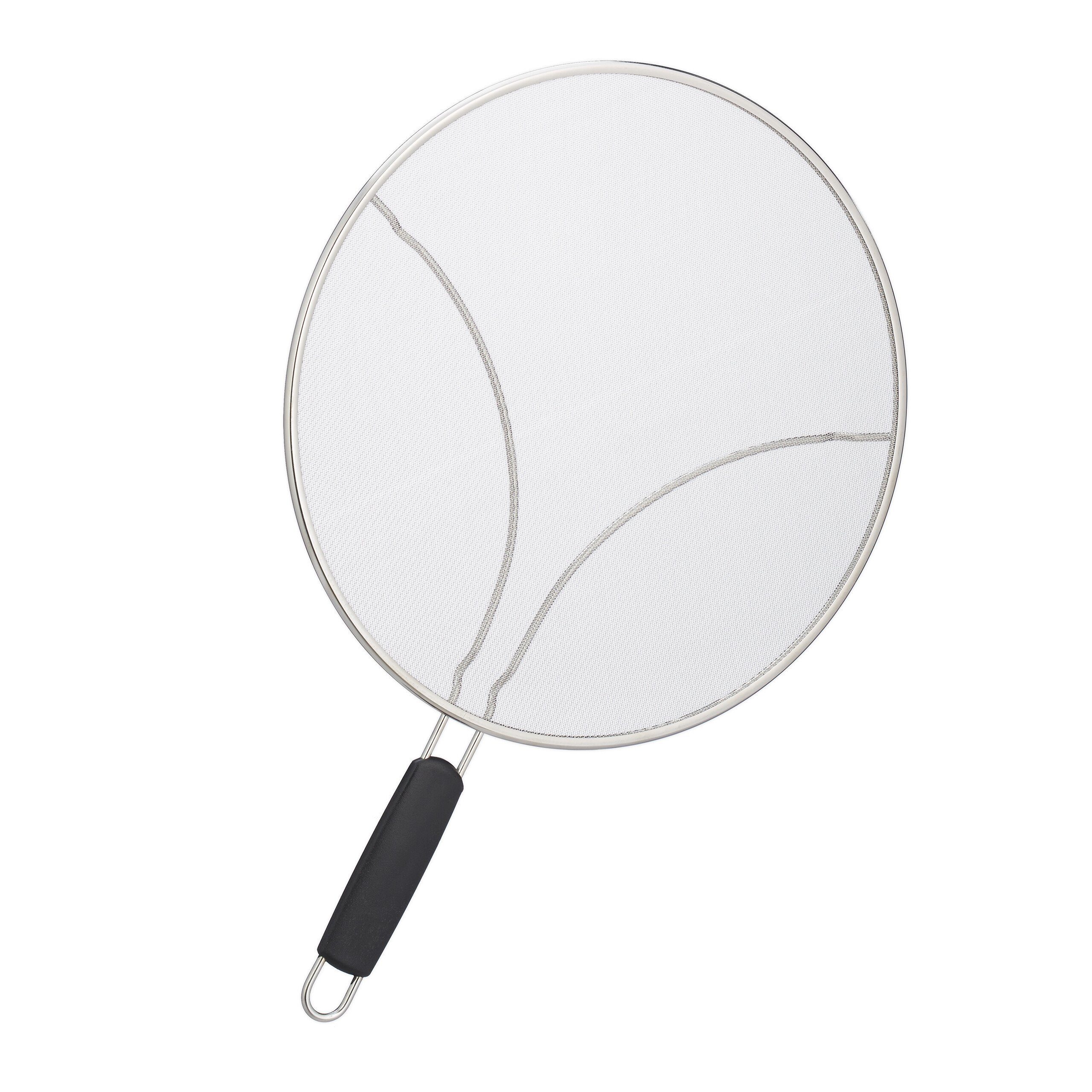 relaxdays Spritzschutzdeckel Spritzschutz für Pfannen 33 cm, (1-tlg)