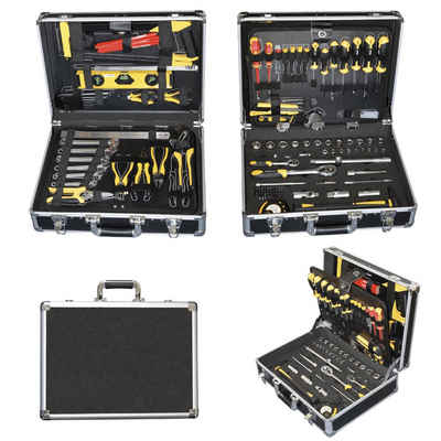 TECH-CRAFT Werkzeugset »TECH-CRAFT® Werkzeugkoffer 130 tlg. Heimwerker-Set Werkzeugtasche Werkstattkoffer«, (130 Teile)