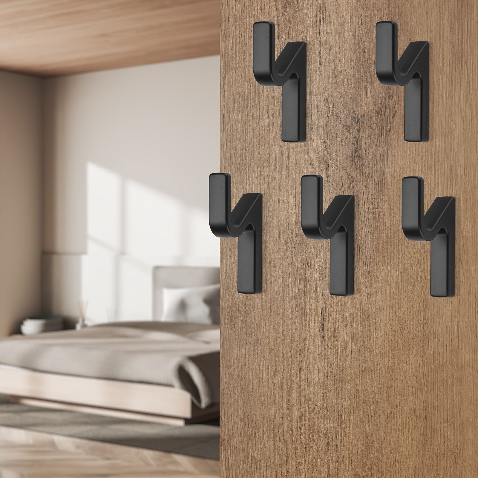 SO-TECH® Kleiderhaken Garderobenhaken ANGOLO 7,6 x 1,4 cm, (1-St), schwarz günstig online kaufen