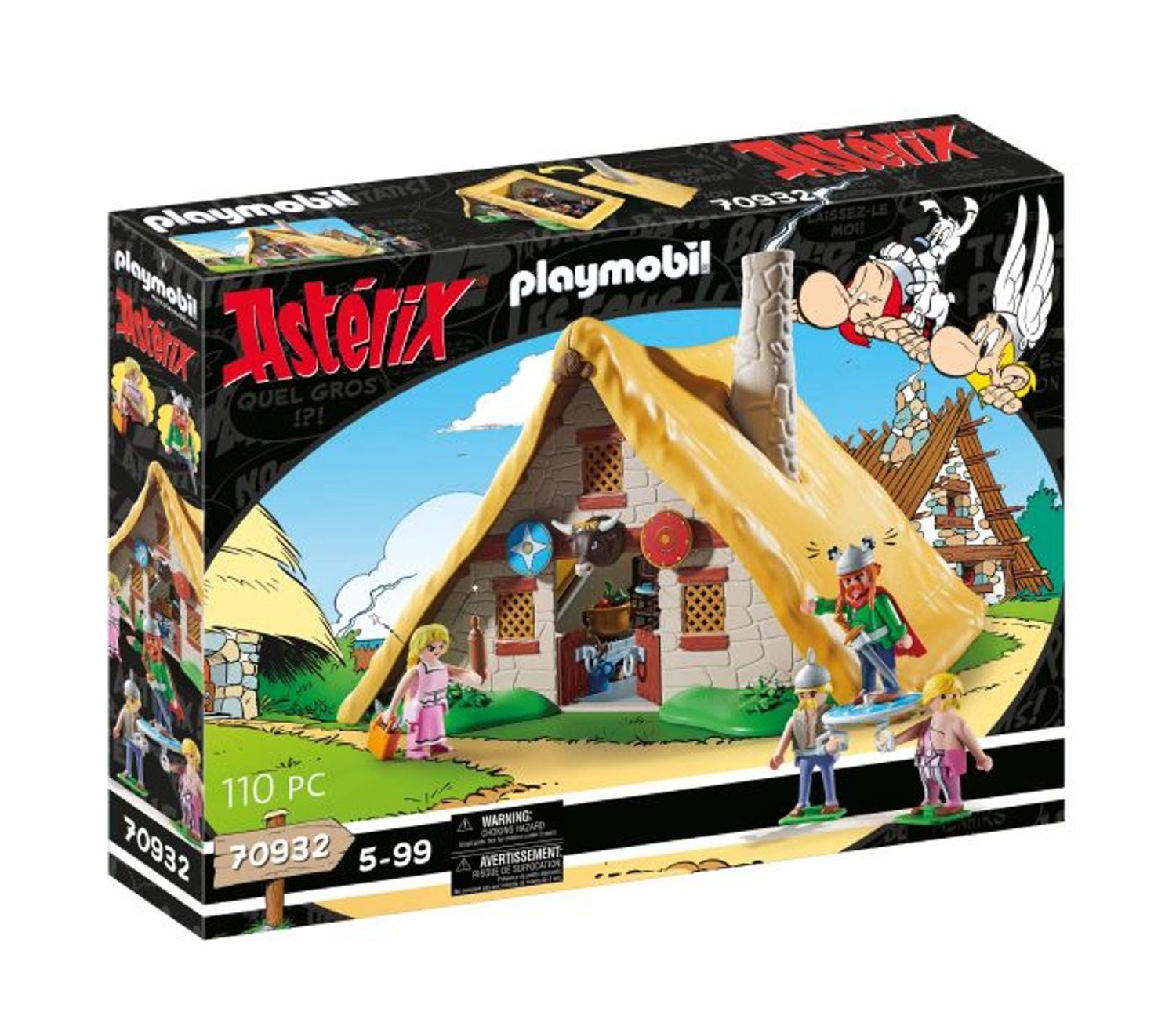 Playmobil® Asterix Hütte des Majestix Konstruktions-Spielset, (Hütte des Majestix), Made in Europe