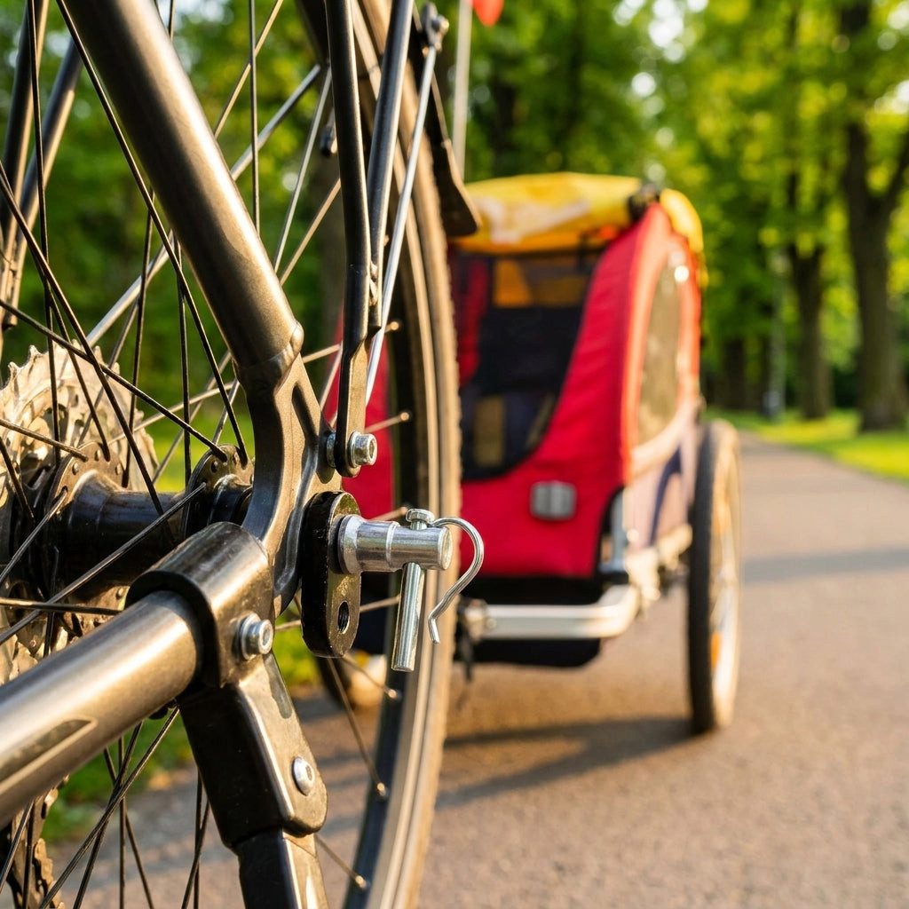 M-Wave Fahrradkinderanhänger M-WAVE Schnellverschluss Zweit- und Universalkupplung