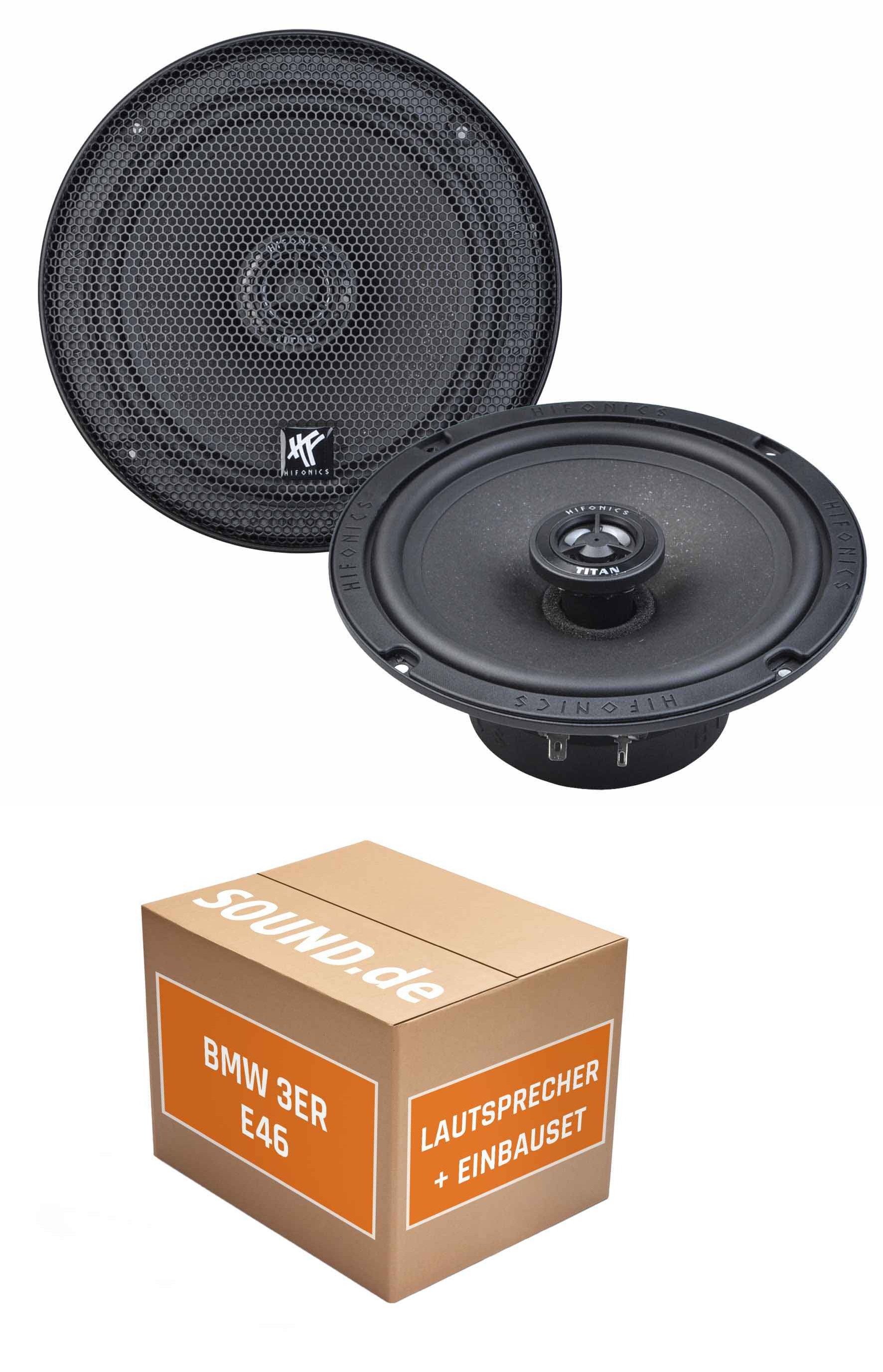 JUST SOUND best choice for caraudio Lautsprecher 16cm, Heckablage Hifonics Titan TRX62 BMW 3er E46 Coupe Auto-Lautsprecher (90 W)