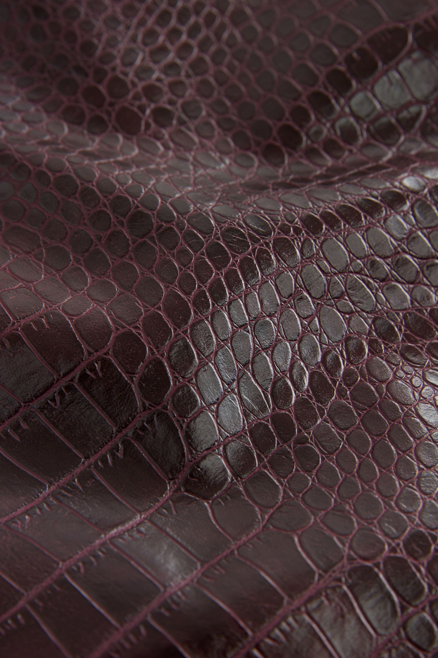 Next T-Shirt Kunstleder-T-Shirt in Kroko-Optik (1-tlg) günstig online kaufen