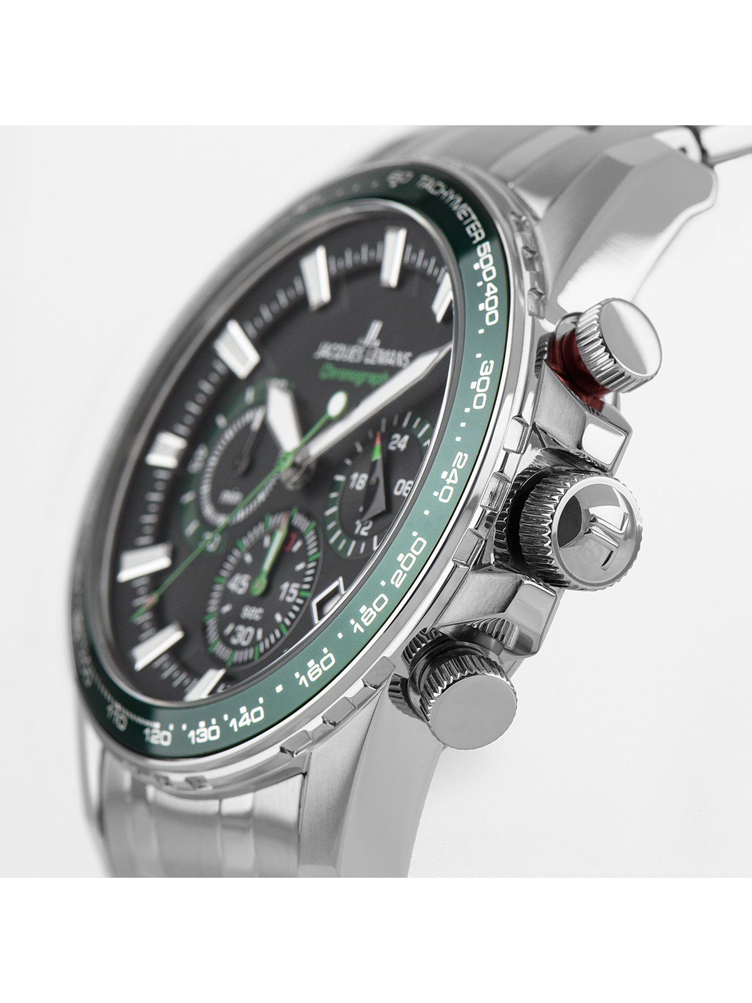 Jacques Lemans Chronograph Jacques Lemans Herren-Uhren Analog Quarz, Sportuhr