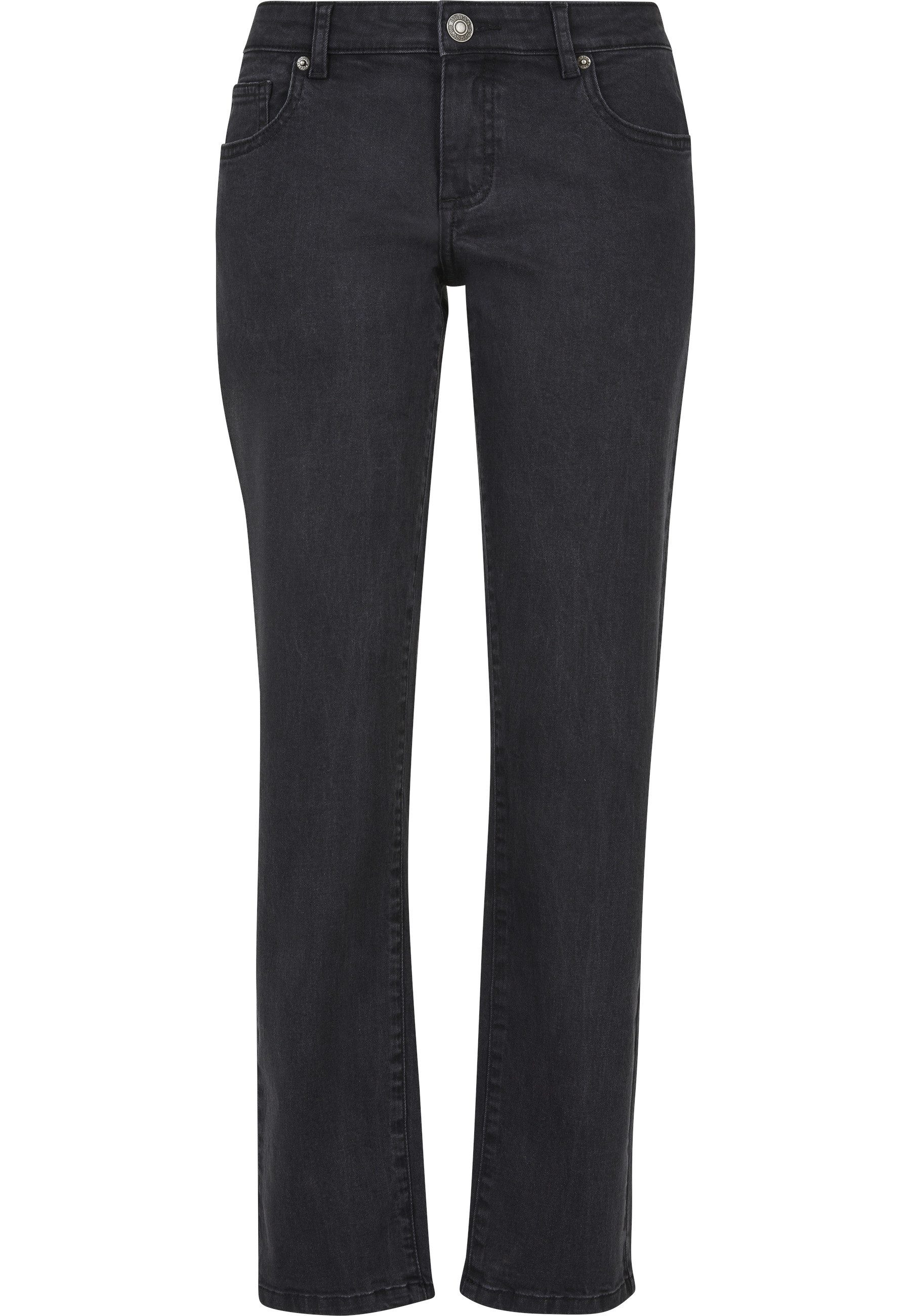 Straight-Jeans Urban Classics Damen Ladies Low Waist Straight Denim Pants