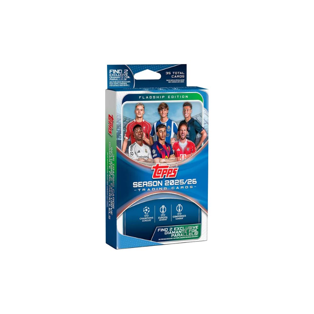 Topps Sammelkarte 2025-26 Topps Flagship UEFA Club Competitions Soccer Hanger Box