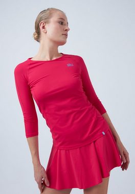SPORTKIND Funktionsshirt Tennis 3/4 Longsleeve Shirt Mädchen & Damen pink