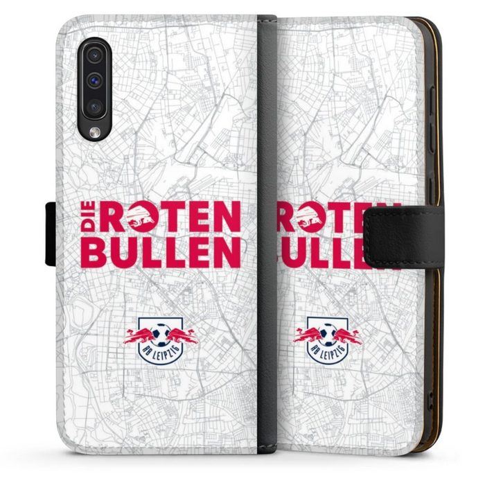 DeinDesign Handyhülle Die Roten Bullen RB Leipzig Samsung Galaxy A30s Hülle Handy Flip Case Wallet Cover