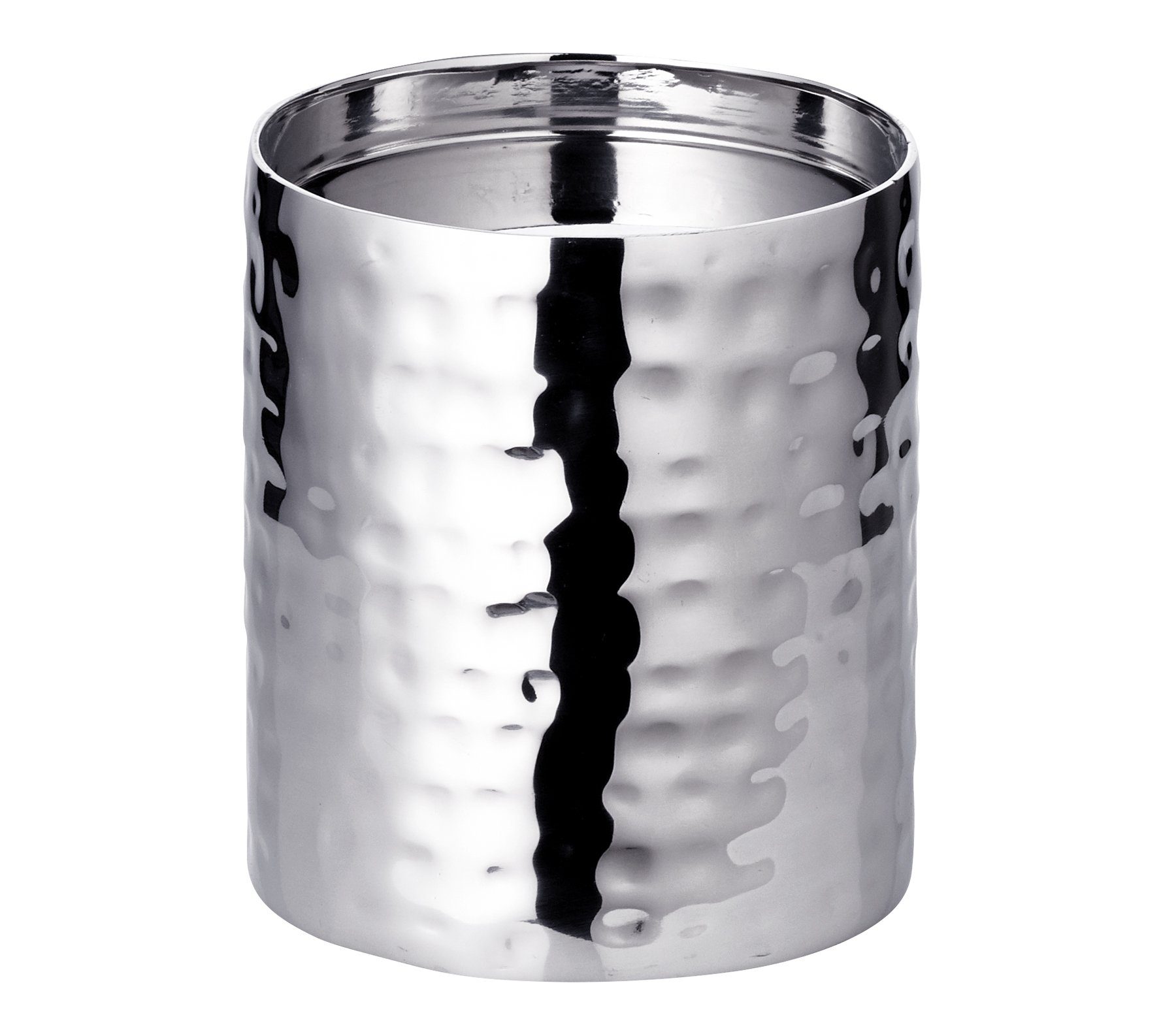 EDZARD Kerzenhalter Agadir, Edelstahl, hochglanzpoliert, gehämmert, H 10 cm günstig online kaufen