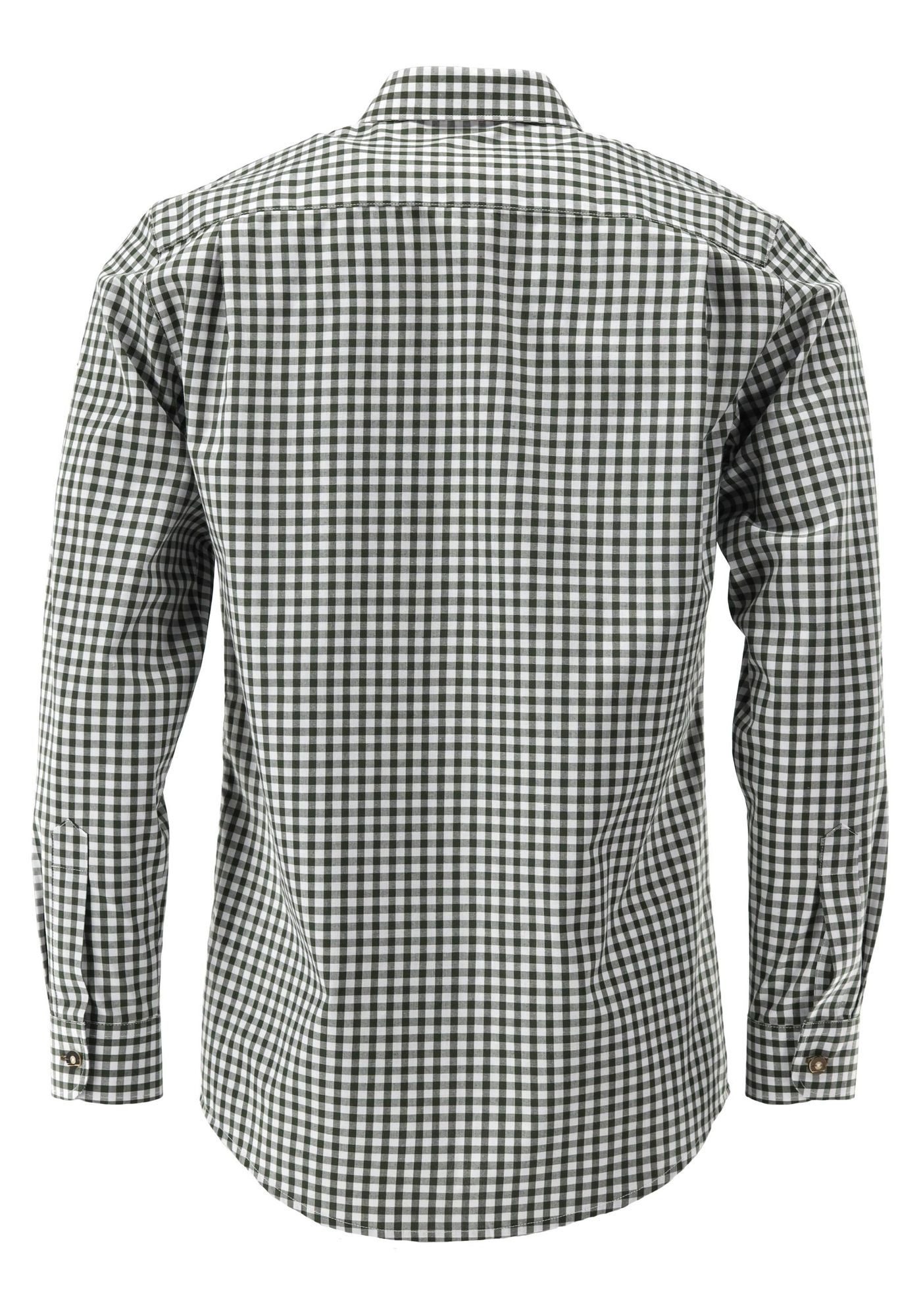 OS Trachten Trachtenhemd Inosip Slim Fit, Haifischkragen, 1/1-Arm, Hirsch-S günstig online kaufen