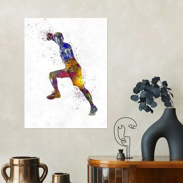 Posterlounge Poster nobelart, Handballspieler, Malerei