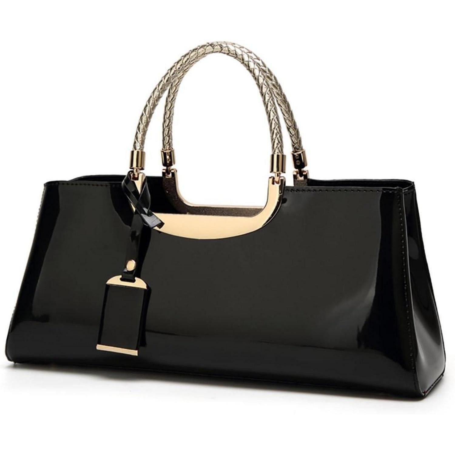 LuxusKollektion Handtasche Damen Handtasche PU-Lackleder Henkeltasche Abendtasche Umhängetasche