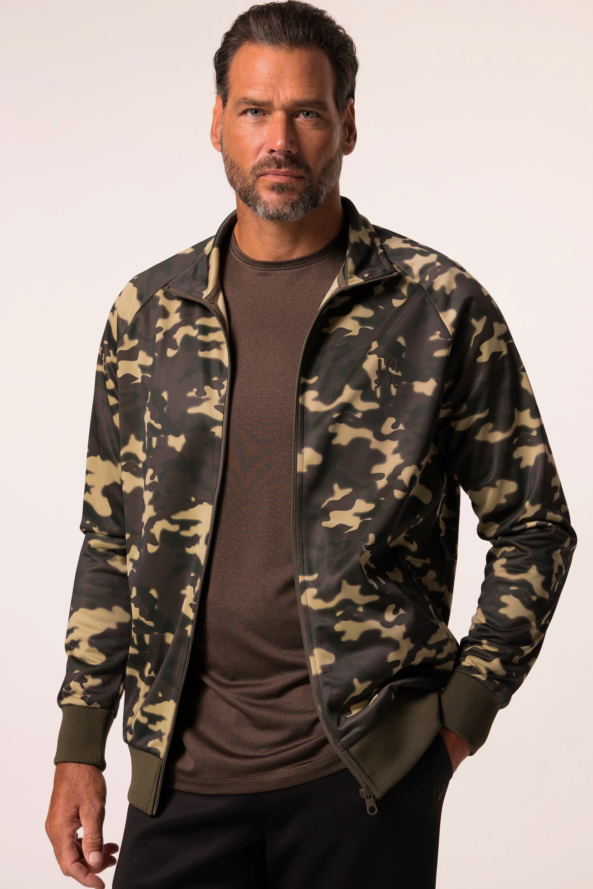 JP1880 Fleecejacke Funktions-Trainingsjacke Fitness Camouflage