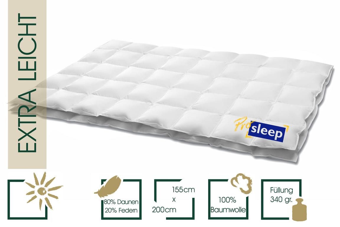 HANSKRUCHEN Daunenbettdecke Pro Sleep, Füllung: 80% günstig online kaufen