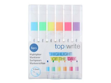 Topwrite Bleistift TOPWRITE Textmarker, 6-teilig